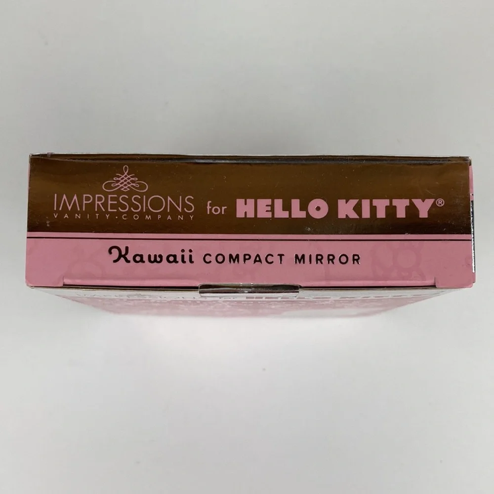 Hello Kitty Kawaii Lighted Compact Mirror NIB 4.7” x 4”